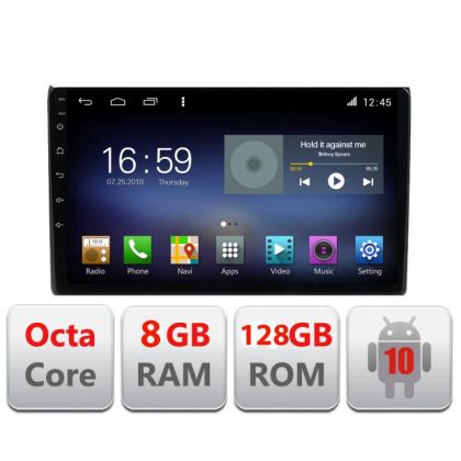 Navigatie Audi A4 B6 F-050 Octa Core cu Android Radio Bluetooth Internet GPS WIFI DSP 8+128GB 4G