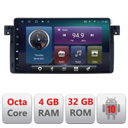 Navigatie BMW Seria 3 E46 C-052 Octa Core cu Android Radio Bluetooth Internet 4+32GB