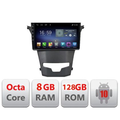 Navigatie SSANGYONG KORANDO 2014-2019 F-1159 Octa Core cu Android Radio Bluetooth Internet GPS WIFI DSP 8+128GB 4G