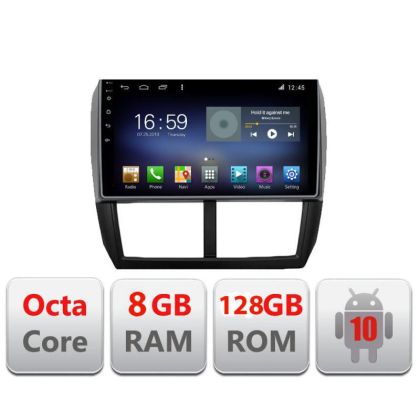 Navigatie SUBARU FORESTER 2007-2013 F-su01 Octa Core cu Android Radio Bluetooth Internet GPS WIFI DSP 8+128GB 4G