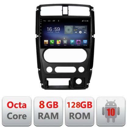 Navigatie Jimny 2007-2016 F-Jimny07 Octa Core cu Android Radio Bluetooth Internet GPS WIFI DSP 8+128GB 4G