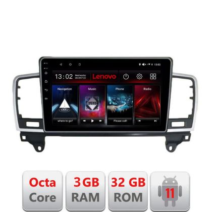 Navigatie Mercedes ML W166 NTG4.5 D-W166 Octa Core cu Android Radio Bluetooth Internet GPS WIFI DSP 3+32 GB 4G LENOVO LITE