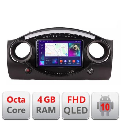 Navigatie Mini intre anii 2004-2006 Android Ecran QLED octa core 4+64 carplay android auto KIT-mini-03+EDT-E309V3