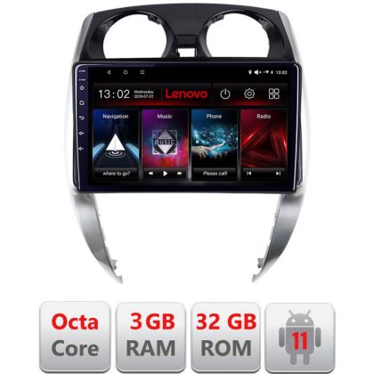 Navigatie Nisan Note 2012-2019 Android radio gps internet Octa Core 3+32 KIT-note-2012+EDT-E510 LENOVO LITE