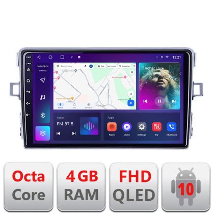 Navigatie Toyota Verso 2010-2016 B-133 Android Ecran QLED octa core 4+64 carplay android auto KIT-133+EDT-E309V3