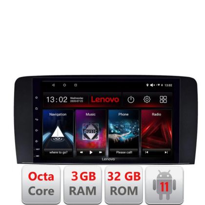 Navigatie Mercedes Clasa R D-215 Octa Core cu Android Radio Bluetooth Internet GPS WIFI DSP 3+32 GB 4G KIT-215+ LENOVO LITE