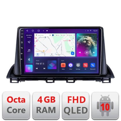 Navigatie Mazda 3 2014-2019 B-463 Android Ecran QLED octa core 4+64 carplay android auto KIT-463+EDT-E309V3