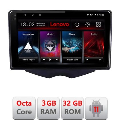 Navigatie Hyundai Veloster Octa Core cu Android Radio Bluetooth Internet GPS WIFI DSP 3+32 GB 4G kit-veloster+ED LENOVO LITE