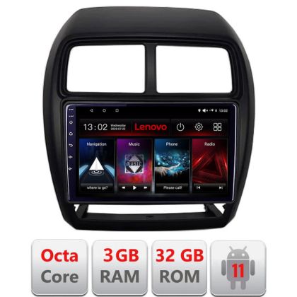 Navigatie Mitsubishi ASX 2017-2021 model facelift Android radio gps internet Octa Core 3+32 Kit-026-facelift+EDT-E509 LENOVO LITE