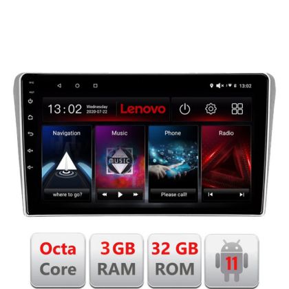 Navigatie Toyota Avensis 2003-2008 D-avensis03 Octa Core cu Android Radio Bluetooth Internet GPS WIFI DSP 3+32 LENOVO LITE