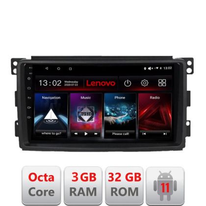 Navigatie Smart 2005-2010 D-Smart05 Octa Core cu Android Radio Bluetooth Internet GPS WIFI DSP 3+32 GB 4G KIT-s LENOVO LITE