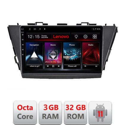 Navigatie Toyota Prius 5 Plus 2012-2020 Octa Core cu Android Radio Bluetooth Internet GPS WIFI DSP 3+32 GB 4G k LENOVO LITE