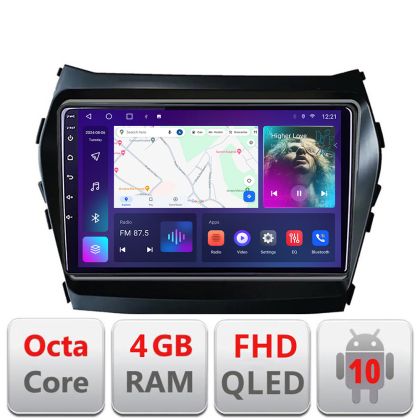 Navigatie HHyundai Santa Fe IX45 2012-2017 B-209 Android Ecran QLED octa core 4+64 carplay android auto KIT-209+EDT-E309V3