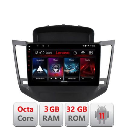 Navigatie Chevrolet Cruze 2009- D-045 Octa Core cu Android Radio Bluetooth Internet GPS WIFI DSP 3+32 GB 4G KIT LENOVO LITE