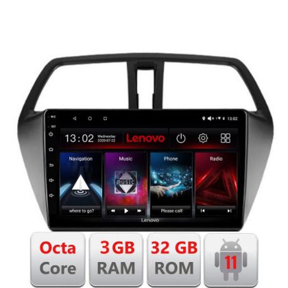 Navigatie Suzuki S-Cross D-337 Octa Core cu Android Radio Bluetooth Internet GPS WIFI DSP 3+32 GB 4G KIT-337+ED LENOVO LITE