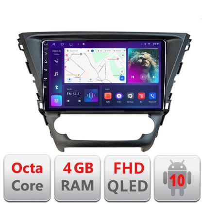 Navigatie Toyota Avensis 2015-2019 Android Ecran QLED octa core 4+64 carplay android auto KIT-avensis-15+EDT-E309V3