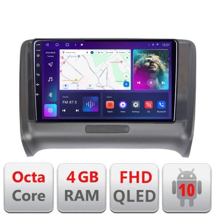 Navigatie Audi TT 2004-2011 Quad Core B-078 Android Ecran QLED octa core 4+64 carplay android auto KIT-078+EDT-E309V3