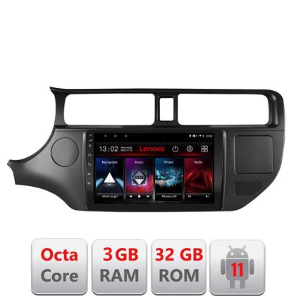 Navigatie Kia Rio 2011-2014 D-rio-11 Octa Core cu Android Radio Bluetooth Internet GPS WIFI DSP 3+32 GB 4G kit- LENOVO LITE