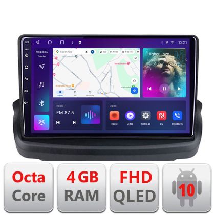 Navigatie HHyundai Genesis Android Ecran QLED octa core 4+64 carplay android auto KIT-GENESYS+EDT-E309V3