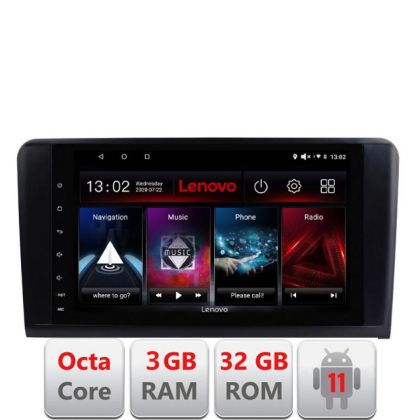 Navigatie Mercedes ML GL D-213 Octa Core cu Android Radio Bluetooth Internet GPS WIFI DSP 3+32 GB 4G KIT-213+ED LENOVO LITE