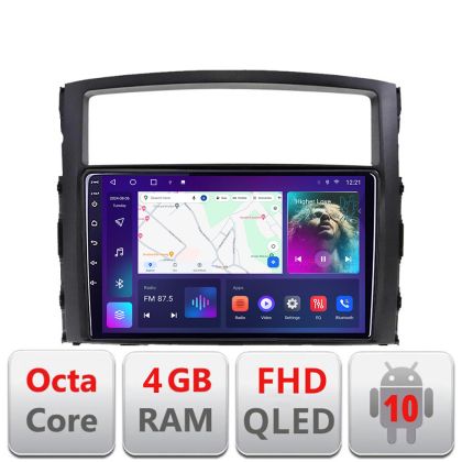 Navigatie Mitsubishi Pajero B-452 Android Ecran QLED octa core 4+64 carplay android auto KIT-452+EDT-E309V3