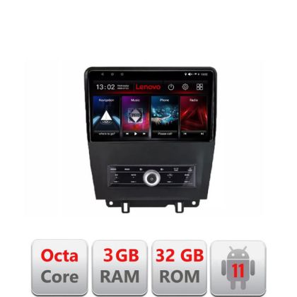 Navigatie Ford Mustang intre anii 2009-2014 Octa Core cu Android Radio Bluetooth Internet GPS WIFI DSP 3+32 GB LENOVO LITE