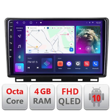 Navigatie Renault Clio 5 B-Clio5  Android Ecran QLED octa core 4+64 carplay android auto KIT-clio5+EDT-E309V3