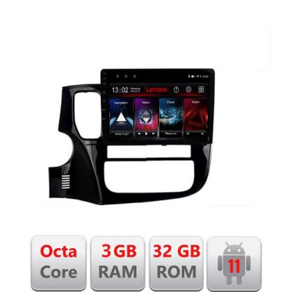 Navigatie Mitsubishi Outlander 2014- D-1230 Octa Core cu Android Radio Bluetooth Internet GPS WIFI DSP 3+32 GB LENOVO LITE