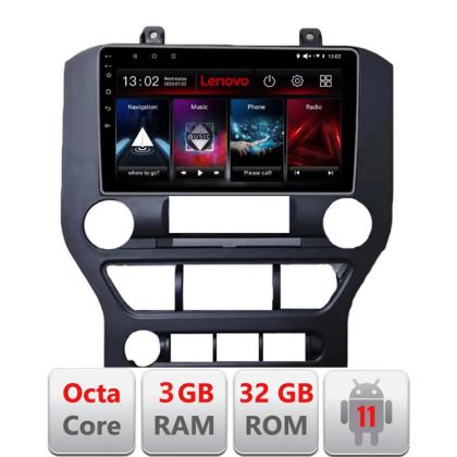 Navigatie Ford Mustang 2015-2020 D-MUSTANG Octa Core cu Android Radio Bluetooth Internet GPS WIFI DSP 3+32 GB 4 LENOVO LITE