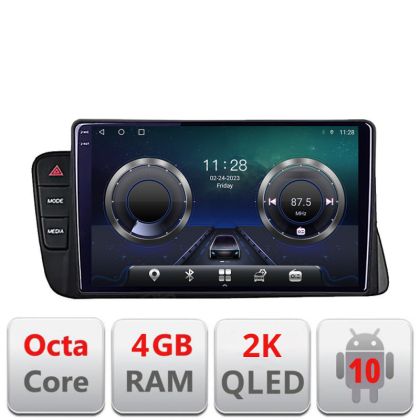 Navigatie Audi A4 A5 B8 cu MMI3G Android ecran Qled 2K Octa core 4+32 KIT-a4-3G+EDT-E410-2K