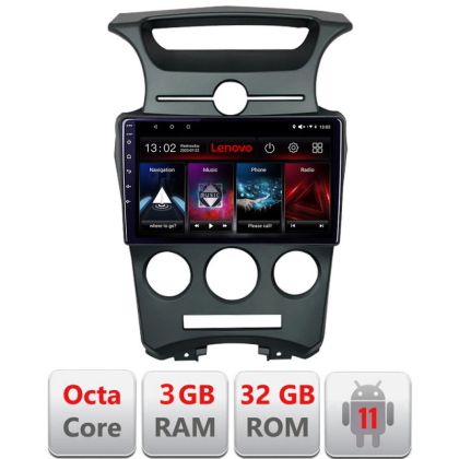 Navigatie Kia Carens 2006-2012 clima automata Android radio gps internet Octa Core 3+32 KIT-carens-2006+EDT-E509 LENOVO LITE