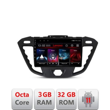 Navigatie Ford Transit D-845 Octa Core cu Android Radio Bluetooth Internet GPS WIFI DSP 3+32 GB 4G KIT-845+EDT- LENOVO LITE