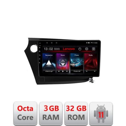 Navigatie Honda Insight 2009-2014 D-insight Octa Core cu Android Radio Bluetooth Internet GPS WIFI DSP 3+32 GB LENOVO LITE