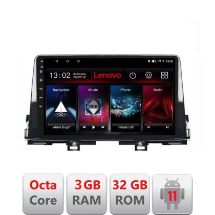 Navigatie Kia Picanto 2016- D-2217 Octa Core cu Android Radio Bluetooth Internet GPS WIFI DSP 3+32 GB 4G KIT-22 LENOVO LITE