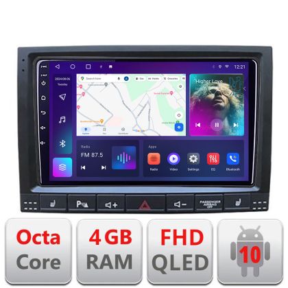 Navigatie VW Touareg 2004-2010 Android Ecran QLED octa core 4+64 carplay android auto KIT-042-v2+EDT-E309V3