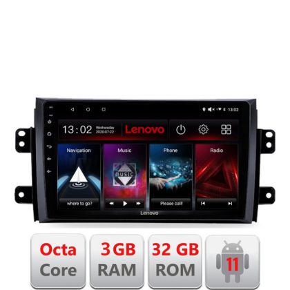 Navigatie Suzuki SX4 2006-2013 D-124 Octa Core cu Android Radio Bluetooth Internet GPS WIFI DSP 3+32 GB 4G KIT- LENOVO LITE