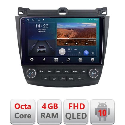 Navigatie Honda Accord 2004-2008 B-ACCORD Android Ecran QLED octa core 4+64 carplay android auto KIT-ACCORD+EDT-E310V3