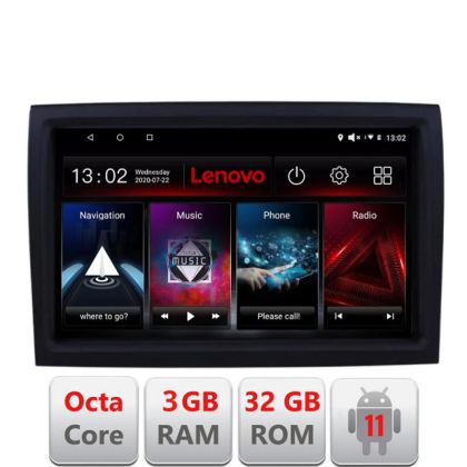 Navigatie Fiat ducato 2022- D-DUCATO, Octacore Qualcomm, 3+32GB, 4G, Qled, DSP, Carplay, Bluetooth LENOVO LITE