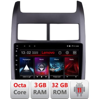 Navigatie Chevrolet Aveo 2010-2013 D-AVEO10 Octa Core cu Android Radio Bluetooth Internet GPS WIFI DSP 3+32 GB LENOVO LITE