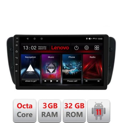 Navigatie Seat Ibiza 2008-2014 D-246 Octa Core cu Android Radio Bluetooth Internet GPS WIFI DSP 3+32 GB 4G KIT- LENOVO LITE