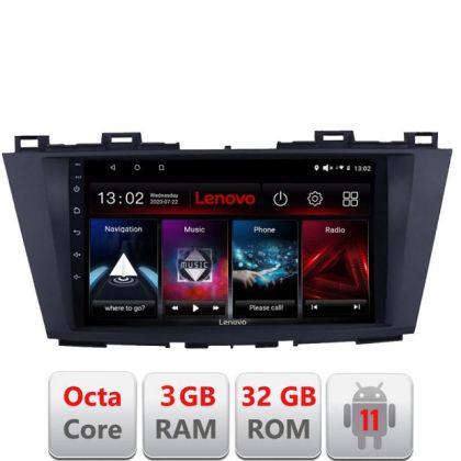 Navigatie Mazda 5 2010-2017 D-117 Octa Core cu Android Radio Bluetooth Internet GPS WIFI DSP 3+32 GB 4G KIT-117 LENOVO LITE