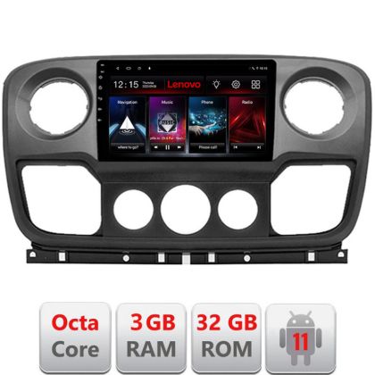 Navigatie Opel Movano, Renault Master 2010-2021 Android radio bluetooth internet DSP 8Core 3+32GB LTE carplay LENOVO LITE