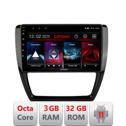 Navigatie VW Jetta 2011-2018 D-JETTA-15 Octa Core cu Android Radio Bluetooth Internet GPS WIFI DSP 3+32 GB 4G K LENOVO LITE