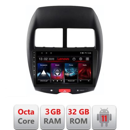 Navigatie Mitsubishi 2013-2017 D-026 Octa Core cu Android Radio Bluetooth Internet GPS WIFI DSP 3+32 GB 4G KIT- LENOVO LITE