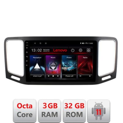 Navigatie VW Sharan 2011-2020 D-SHARAN Octa Core cu Android Radio Bluetooth Internet GPS WIFI DSP 3+32 GB 4G KI LENOVO LITE