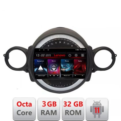 Navigatie Mini 2007-2011 Octa Core cu Android Radio Bluetooth Internet GPS WIFI DSP 3+32 GB 4G KIT-mini-01+EDT- LENOVO LITE