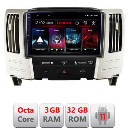 Navigatie Lexus RX300 2003-2008 Android radio gps internet Octa Core 3+32 Kit-RX300+EDT-E509-lite LENOVO LITE