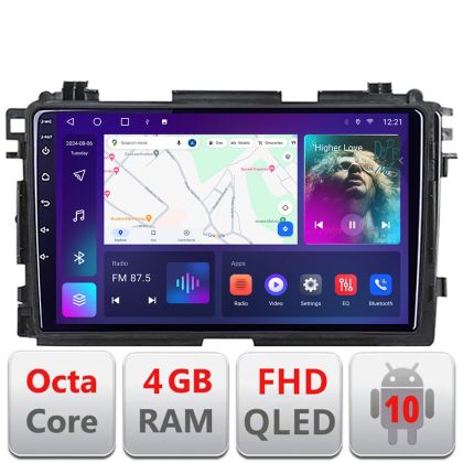 Navigatie Honda HR-V 2013-2018 Android Ecran QLED octa core 4+64 carplay android auto KIT-hr-v+EDT-E309V3