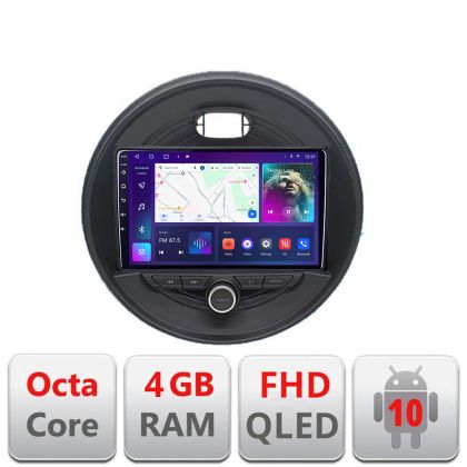 Navigatie Mini 2015-2019 masini fara ecran color de fabrica Android Ecran QLED octa core 4+64 carplay android auto KIT-mini-04+EDT-E309V3