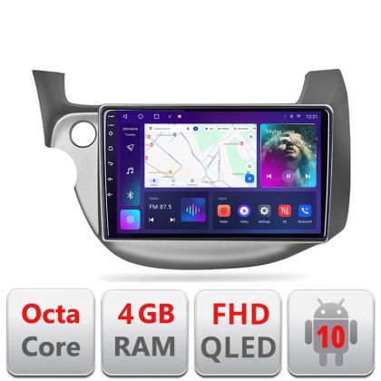 Navigatie Honda Fit 2008-2013 Android radio gps internet quad core 4+64 carplay android auto Kit-fit-08+EDT-E309v3